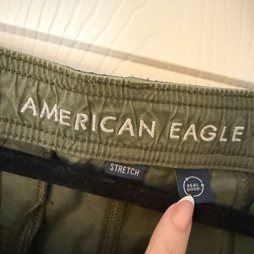 American Eagle Khaki Stretch Trousers - Picture 2 of 3